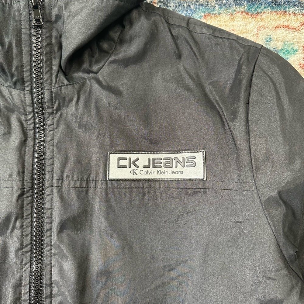 Vintage Calvin Klein Fleece Lined Zip-up Jacket Medium - Picture 4 of 4